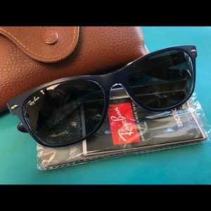 SOLD - Ray Ban New Wayfarer Sunglasses matte blue